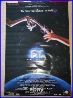 1982 Original E. T. The Extra-Terrestrial Promo-Only Movie Poster RARE Vintage