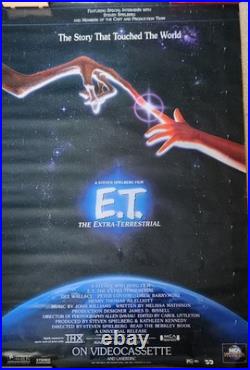 1982 Original E. T. The Extra-Terrestrial Promo-Only Movie Poster RARE Vintage