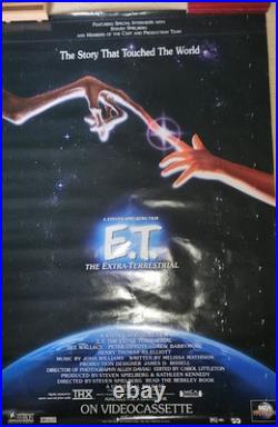 1982 Original E. T. The Extra-Terrestrial Promo-Only Movie Poster RARE Vintage