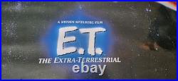 1982 Original E. T. The Extra-Terrestrial Promo-Only Movie Poster RARE Vintage