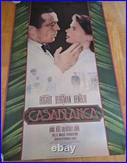 1983 Casablanca Vintage Movie Promotional Thicker Poster 21 X 36 Rolled