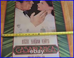 1983 Casablanca Vintage Movie Promotional Thicker Poster 21 X 36 Rolled