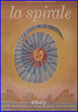 1983 Original French Poster, La Spirale (Film d' Armand Mattelart) Vintage Movie