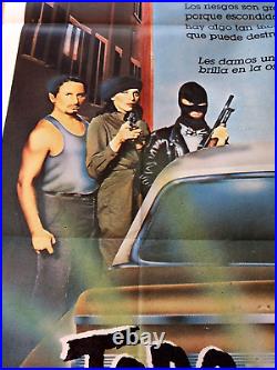 1984 Repo-Man Movie Poster Original Argentina Version Rare Vtg in Spanish 29x43