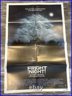 1985 Fright Night Movie Poster Original Vintage One Sheet 27 x 41 Folded