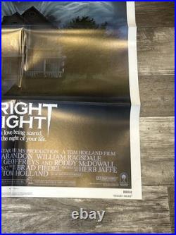 1985 Fright Night Movie Poster Original Vintage One Sheet 27 x 41 Folded