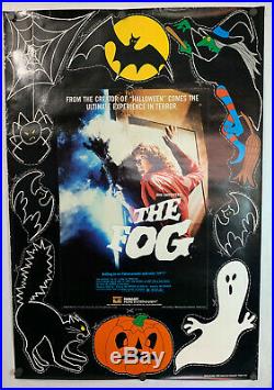 1985 THE FOG Movie Video Store VTG 80s Poster Halloween Cut Out Version