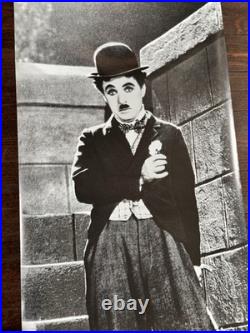 1989 Charlie Chaplin Door Poster-Huge! -Tramp On Stairs-23x62 Vintage Nice