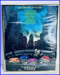 1990 RARE VINTAGE TEENAGE MUTANT NINJA TURTLES ORIGINAL MOVIE POSTER 20 x 16
