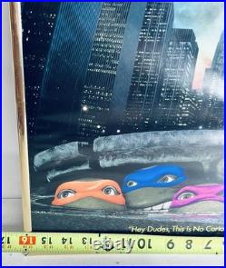 1990 RARE VINTAGE TEENAGE MUTANT NINJA TURTLES ORIGINAL MOVIE POSTER 20 x 16