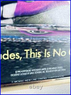 1990 RARE VINTAGE TEENAGE MUTANT NINJA TURTLES ORIGINAL MOVIE POSTER 20 x 16