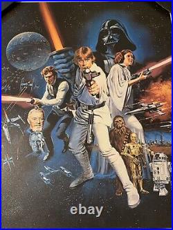 1993 STAR WARS Movie Poster 28.5 X 42 FRAMED Vintage Particle Board Poster Frame