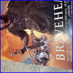 1995 Braveheart Movie Poster 2 Sided Full Size 27 X 40 Theater Edition Vintage