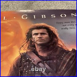 1995 Braveheart Movie Poster 2 Sided Full Size 27 X 40 Theater Edition Vintage