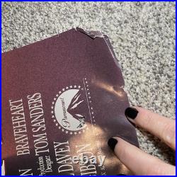 1995 Braveheart Movie Poster 2 Sided Full Size 27 X 40 Theater Edition Vintage