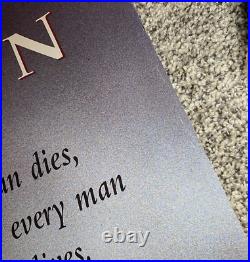 1995 Braveheart Movie Poster 2 Sided Full Size 27 X 40 Theater Edition Vintage