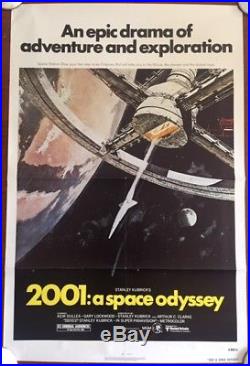 2001 A Space Odyssey Vintage R80's One Sheet Poster Sci-fi Classic Artwork