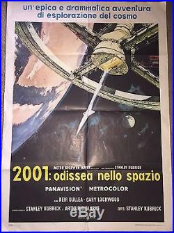 2001 A Space odyssey Vintage Film Poster Italian, Kubrick