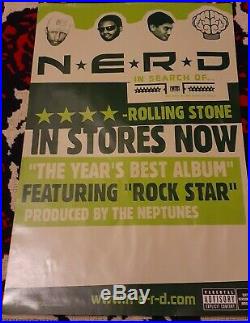 2002 N. E. R. D Promo Vintage Poster Rap Bape Golf Wang supreme Ice Cream Pharrell