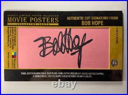 2007 Movie Posters Classic Vintage Collection Cut Signatures #bh12 Bob Hope