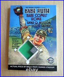 2009 Breygent Vintage Movie Posters Babe Ruth Yankee Stadium brick