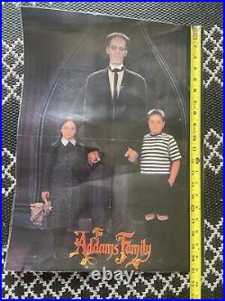 2 RARE Vintage 1991 The Addams family, Double Sided Posters! Did I Mention RARE