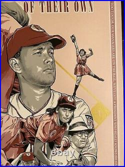 3/100 A League Of Their Own Movie Poster Art Baseball Tom Hanks mondo Sdcc vtg