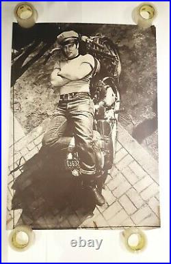 3 Vintage Motorcycle Posters Brigitte Bardot Marlon Brando Biker Movie Pictures