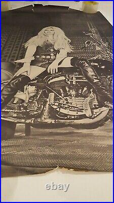 3 Vintage Motorcycle Posters Brigitte Bardot Marlon Brando Biker Movie Pictures