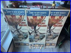 3 vintage movie posters for the 1961 film, Flight of the Lost Balloon