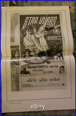 7 Star Wars Movie Posters vintage original Ad Sheet 1978 Rare Ad Mats Starwars B
