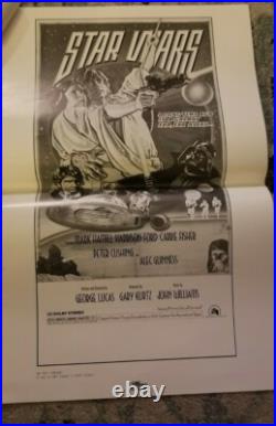 7 Star Wars Movie Posters vintage original Ad Sheet 1978 Rare Ad Mats Starwars B