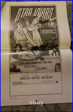 7 Star Wars Movie Posters vintage original Ad Sheet 1978 Rare Ad Mats Starwars B