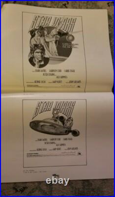 7 Star Wars Movie Posters vintage original Ad Sheet 1978 Rare Ad Mats Starwars B