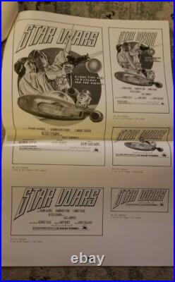 7 Star Wars Movie Posters vintage original Ad Sheet 1978 Rare Ad Mats Starwars B