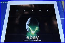 ALIEN 1979 ORIGINAL VINTAGE 1-Sheet MOVIE POSTER LINEN BACKED EXCELLENT COND