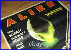ALIEN 1979 Sigourney Weaver Vintage Original UNIQUE 27x40 Turkish Movie Poster