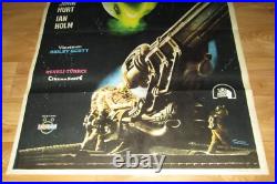 ALIEN 1979 Sigourney Weaver Vintage Original UNIQUE 27x40 Turkish Movie Poster