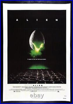 ALIEN? CineMasterpieces 1979 ORIGINAL VINTAGE MOVIE POSTER LINEN BACKED