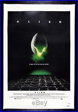 ALIEN CineMasterpieces VINTAGE ORIGINAL MOVIE POSTER SPACE SCI FI HORROR 1979