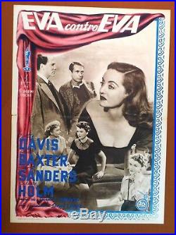 ALL ABOUT EVE Vintage c1950 Italian Photobusta MOVIE POSTER Bette Davis Film