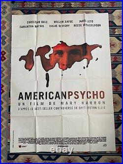 AMERICAN PSYCHO (2000) Original Vintage French Movie Poster 4x6 ft