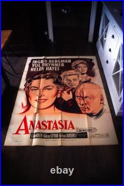 ANASTASIA Bergman French Grande Vintage Movie Poster Original 1956 ANASTASIA Bergman French Grande Vintage Movie Poster Original 1956