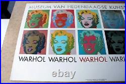 ANDY WARHOL 10 MARILYNS (MARILYN MONROE), RARE VINTAGE POSTER, 1982 37x23in