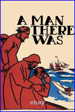 A Man There Was (1917) Movie Poster 24x36 Silent Film Classic Vintage Art