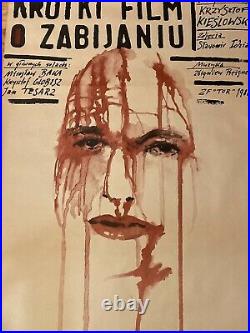 A Short Film About Killing ORIGINAL 1988 Polish Movie Poster K. Kieslowski -Orig