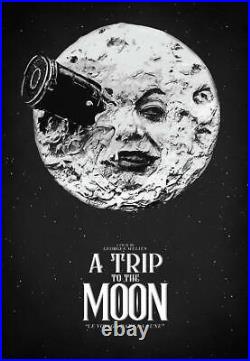 A Trip To The Moon Le Voyage Dans La Lune Vintage Adventure Movie Poster