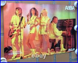 Advertising poster of ABBA vintage collectable made in Venezuela by Cordica 70s