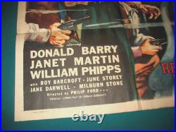 Alcatraz Movie Poster Vintage 1948 Full Sheet Marquee 27 x 41 Train To Prison