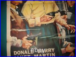 Alcatraz Movie Poster Vintage 1948 Full Sheet Marquee 27 x 41 Train To Prison